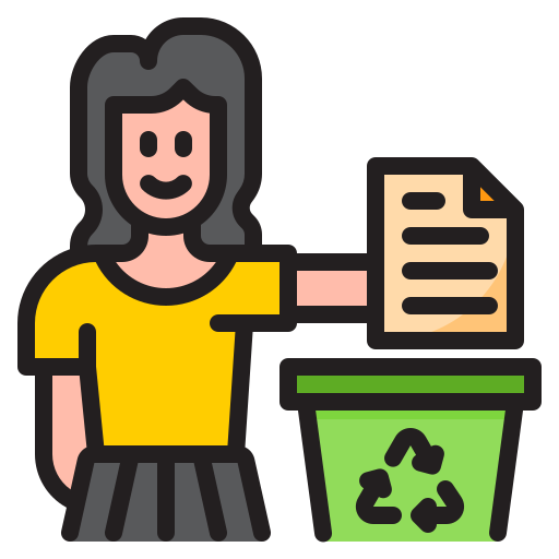 papelera de reciclaje icono gratis