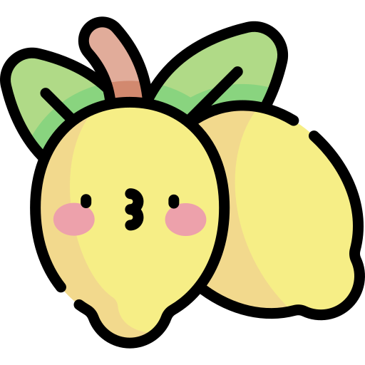 Lemon Kawaii Lineal color icon