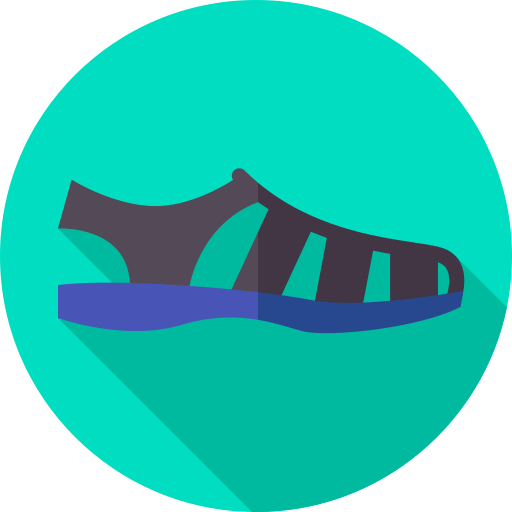 sandalias icono gratis