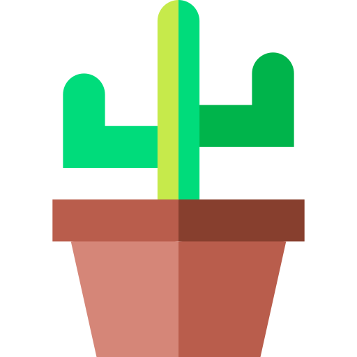 Cactus Basic Straight Flat icon