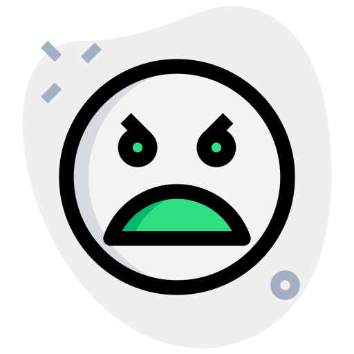 mean face icon