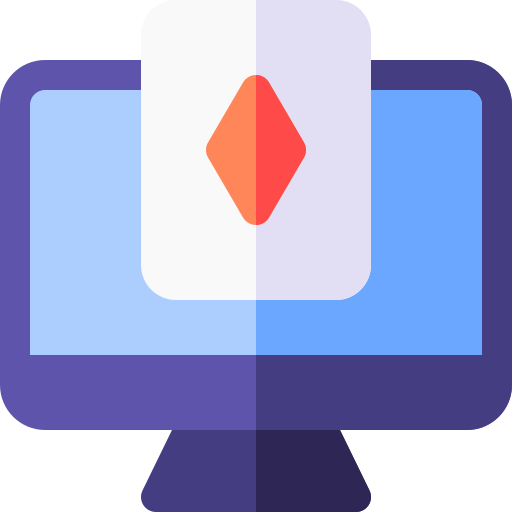 póquer en línea icono gratis