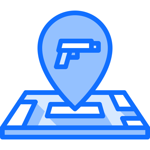 tienda de armas icono gratis