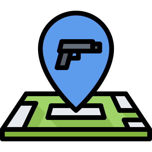 tienda de armas icono gratis