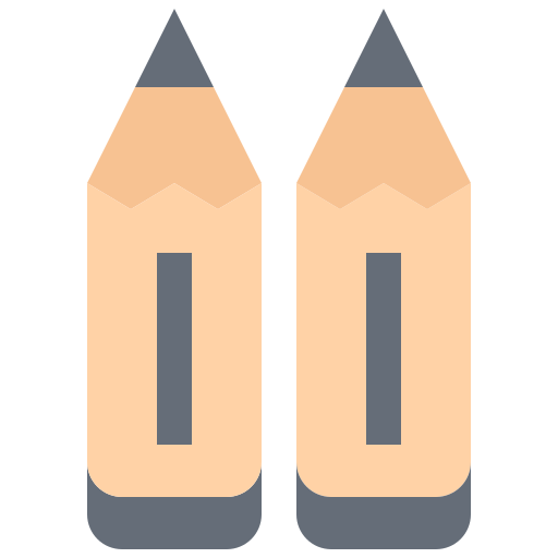 Pencils Coloring Flat icon