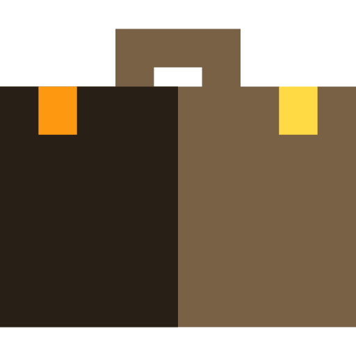 Briefcase Basic Straight Flat icon