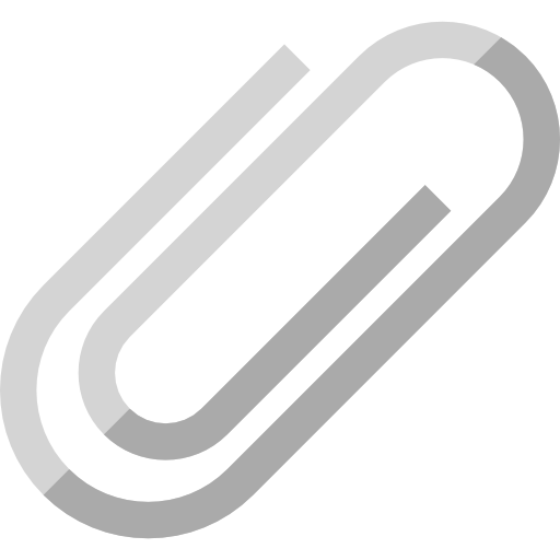 Paperclip Basic Straight Flat icon