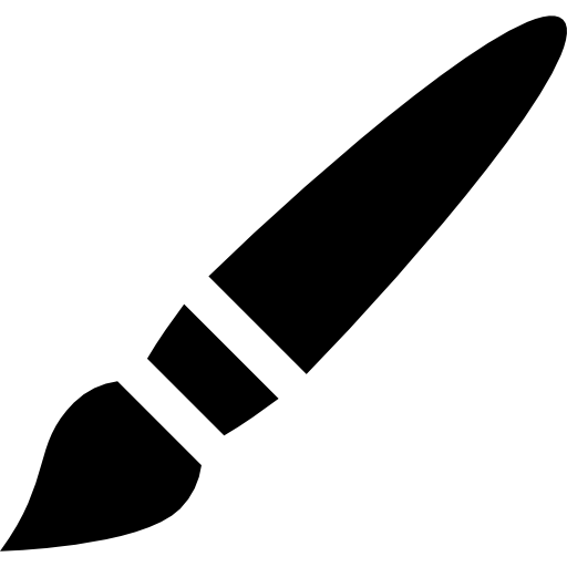 cepillo de pintura icono gratis