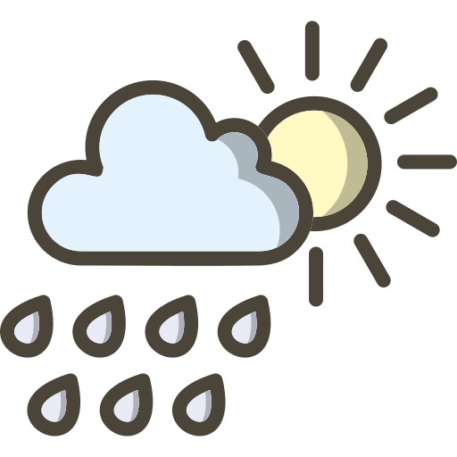 Summer rain Generic Outline Color icon