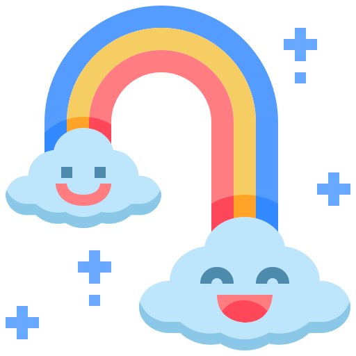 arco iris icono gratis