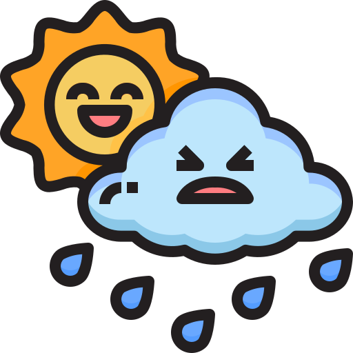 lluvioso icono gratis