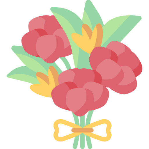 ramo de flores icono gratis