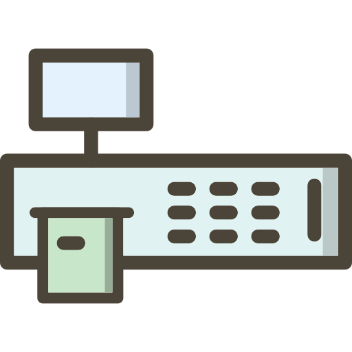 máquina de facturación icono gratis