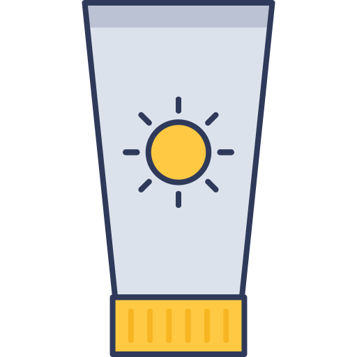 crema solar icono gratis