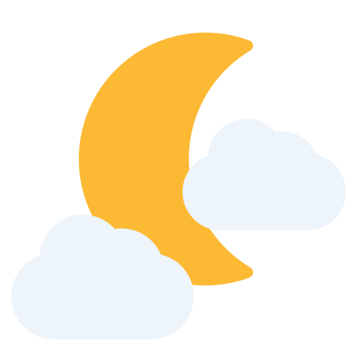 Crescent moon Good Ware Flat icon