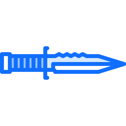 Knife Coloring Blue icon