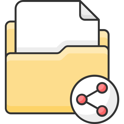 compartición de archivos icono gratis