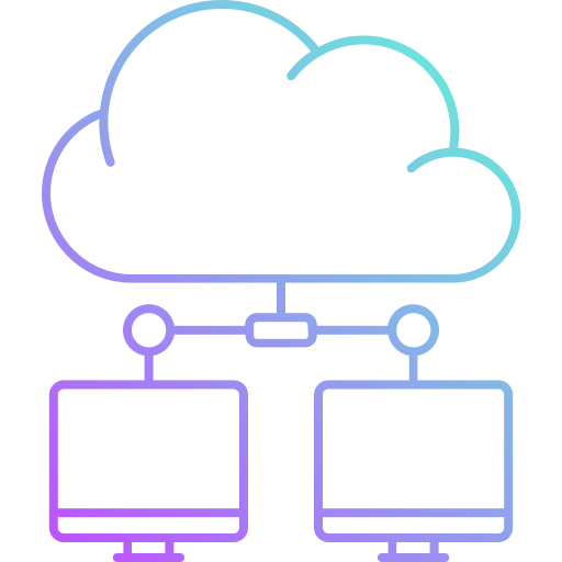 computación en la nube icono gratis