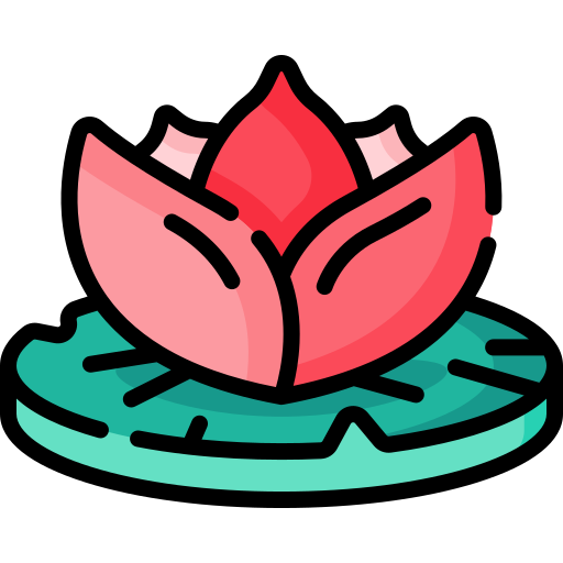 flor de loto icono gratis
