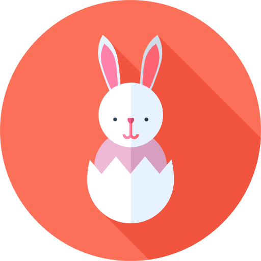 conejo de pascua icono gratis