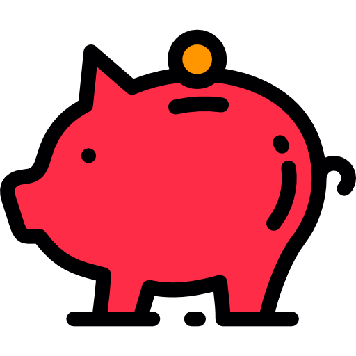 Piggy bank free icon