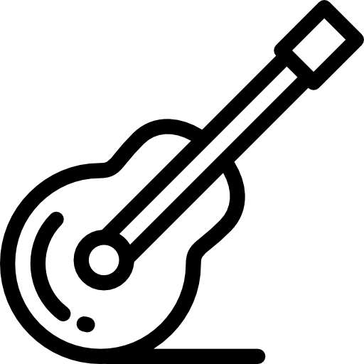 Guitar Detailed Rounded Lineal icon