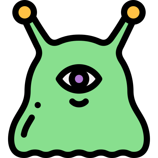 Alien Detailed Rounded Lineal color icon