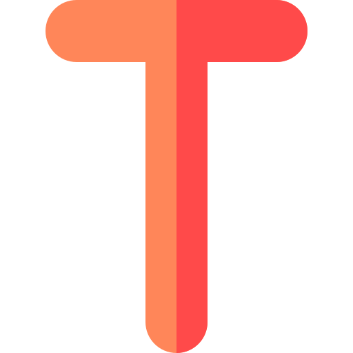 T Basic Rounded Flat icon