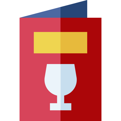 carta de vinos icono gratis