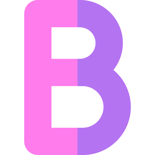 B Basic Rounded Flat icon