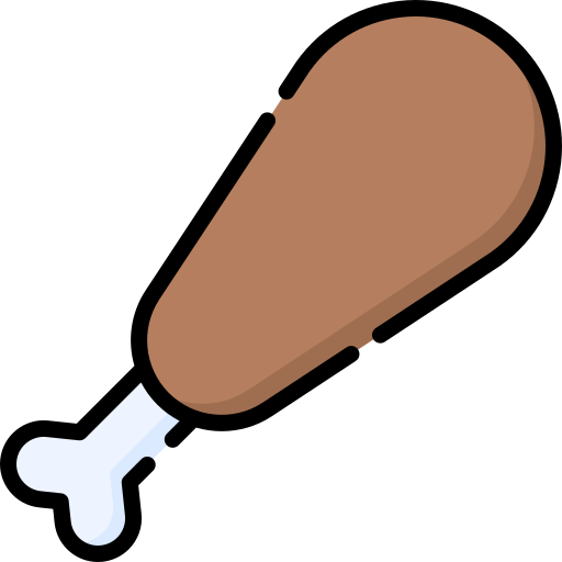 coxa de frango grátis ícone coxa de frango grátis ícone
