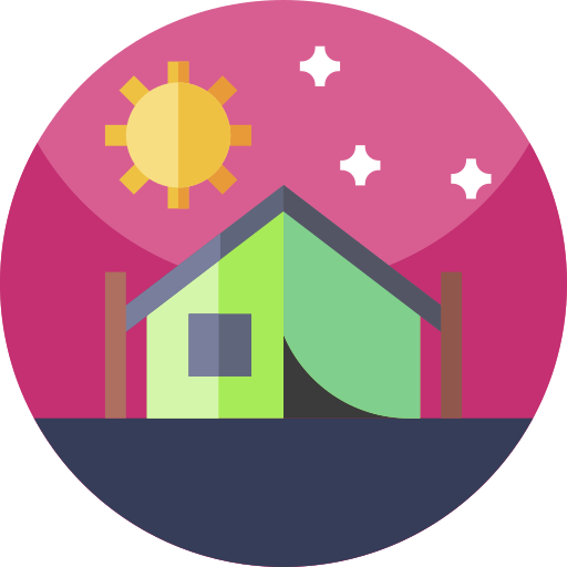 carpa para camping icono gratis
