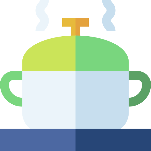 Basic Straight Flat Cooking pot icon