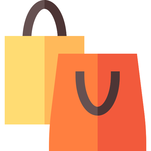 Shopping bag Basic Straight Flat icon