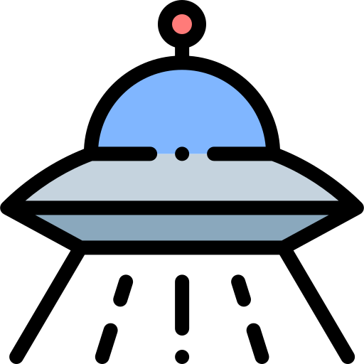 Ufo Detailed Rounded Lineal color icon