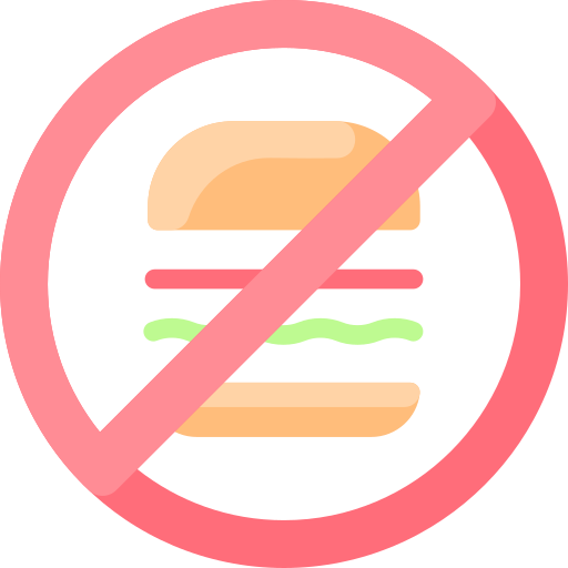 sin hamburguesa icono gratis