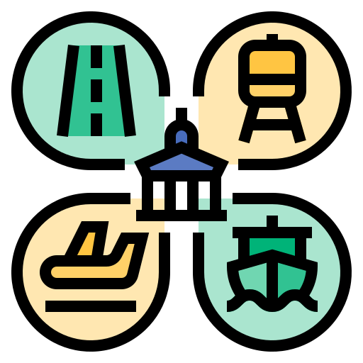 Infrastructure - Free transportation icons