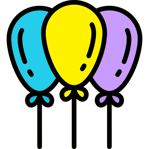 Balloons Generic Outline Color icon