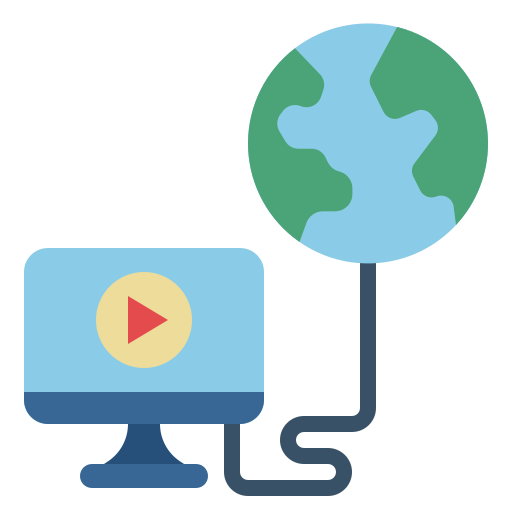 educación en línea icono gratis