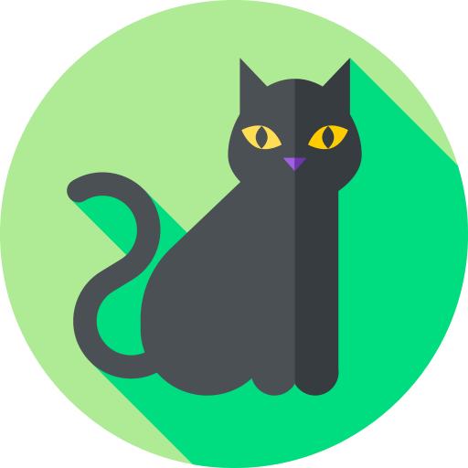 Cat, Black cat icon