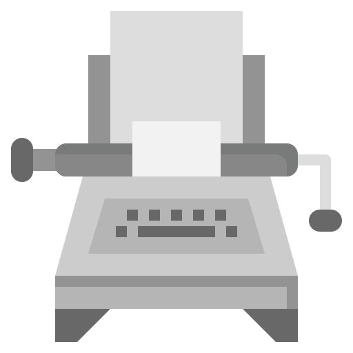 Typewriter free icon