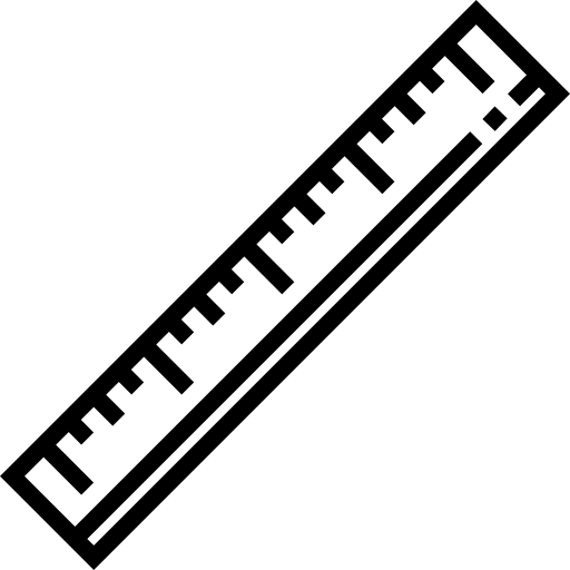 Ruler Detailed Straight Lineal icon