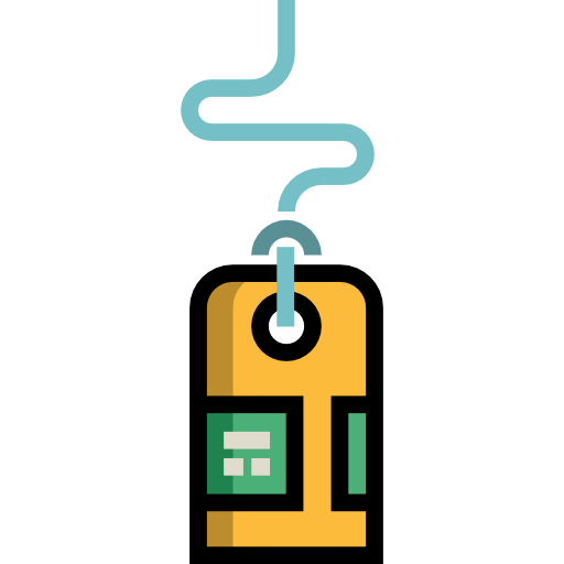 etiqueta de precio icono gratis