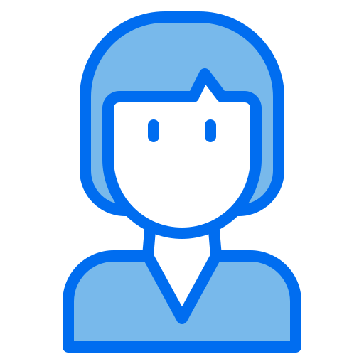 Woman Payungkead Blue icon