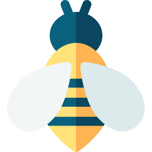 Bee Basic Rounded Flat icon