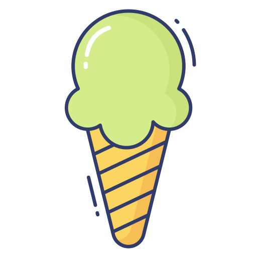 Ice cream cone Dinosoft Lineal Color icon