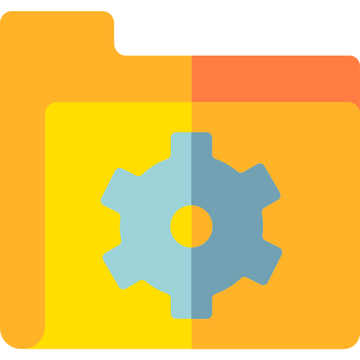 Folder basic rounded flat icon