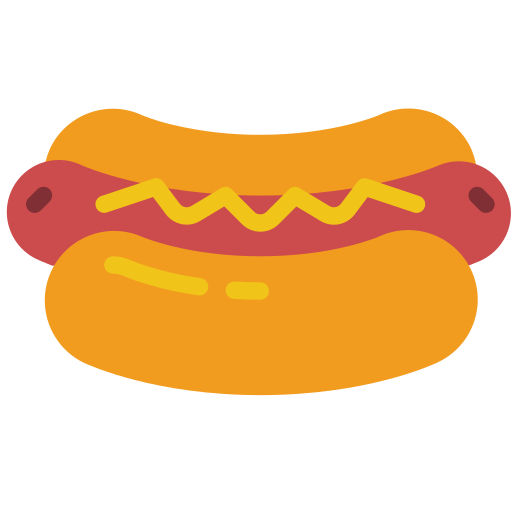 Hotdog Basic Miscellany Flat icon