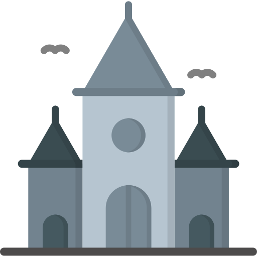 casa embrujada icono gratis