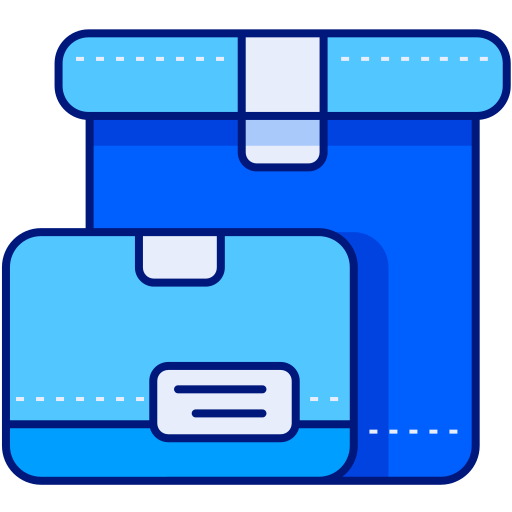 Boxes free icon